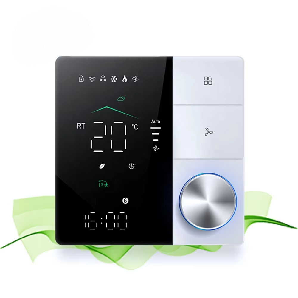 Tuya Smart - Fächerkonvektor-Einheit Frischlufttemperaturregelung 10A Tuya WiFi Zentral-Klimaanlagen-Thermostat