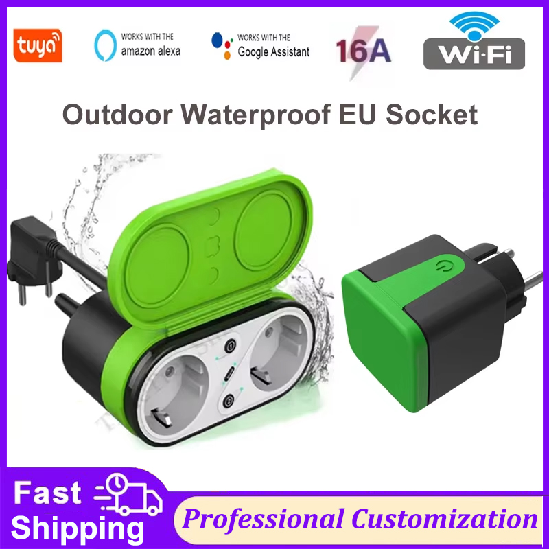Smart Relay Tuya - Tuya EU 16A WLAN Smart Outdoor-Steckdose