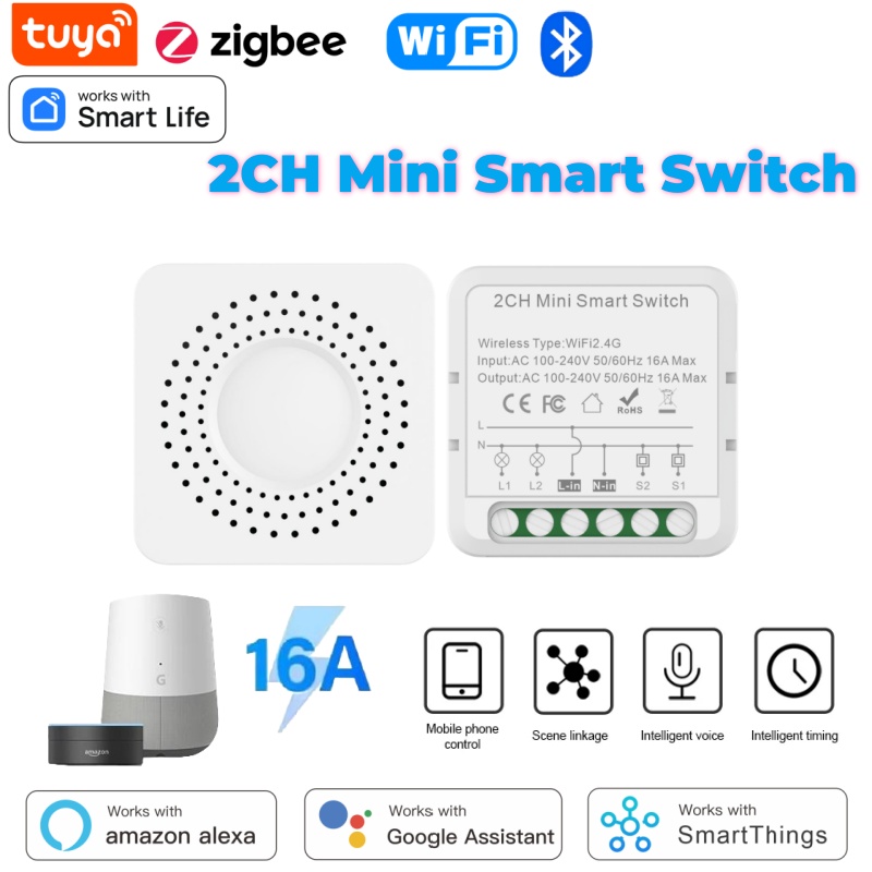 Home Assistant Tuya - Tuya Mini Smart Switch WiFi 1-2-3-4-Gang-Schalter