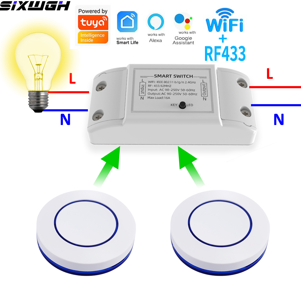 Smart Relay Tuya - 16A WiFi Tuya Smart Switch Drahtlose
