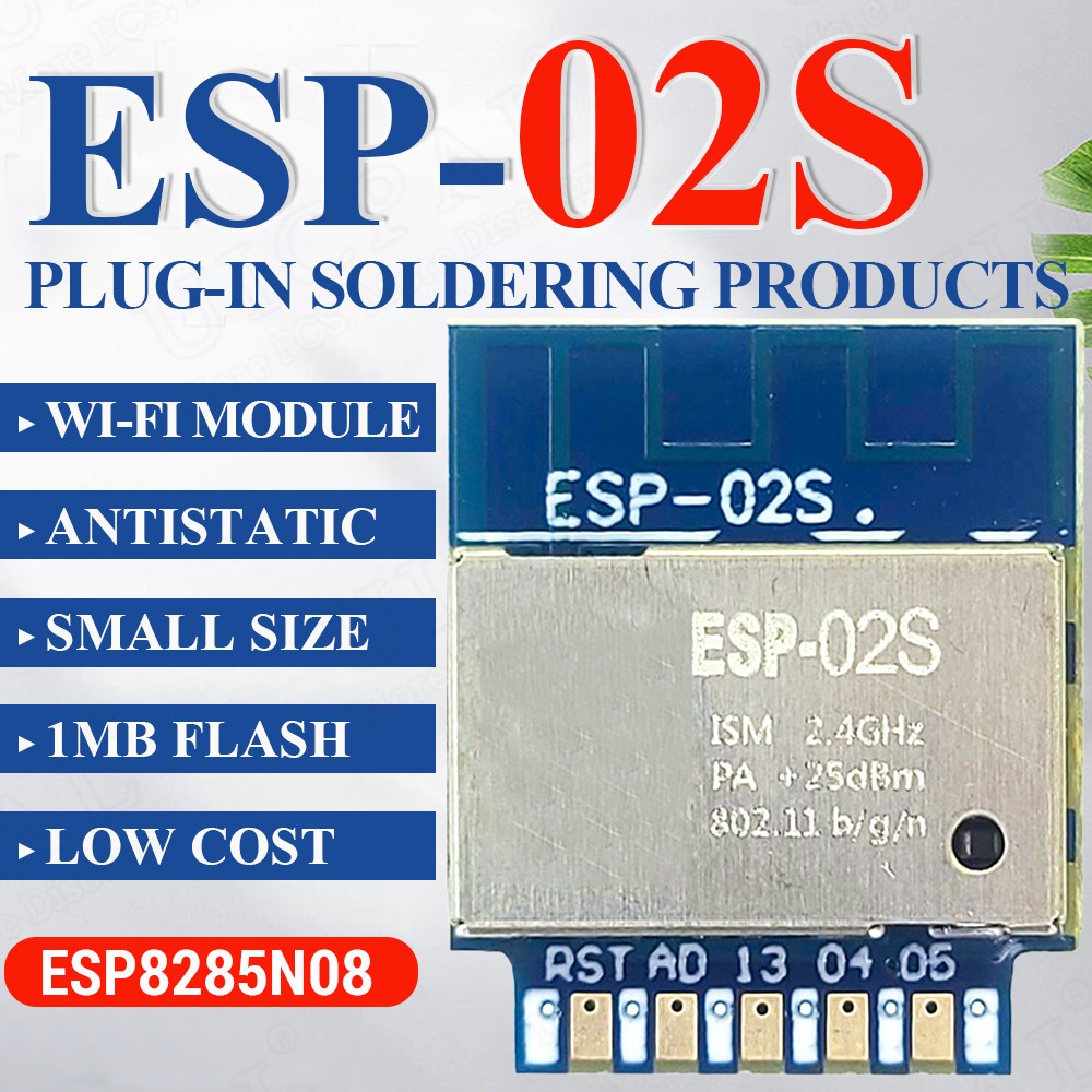 Smart Home Module Iot - ESP-02S Serieller drahtloser 2,4-G-WLAN-Modul-Transceiver für Smart