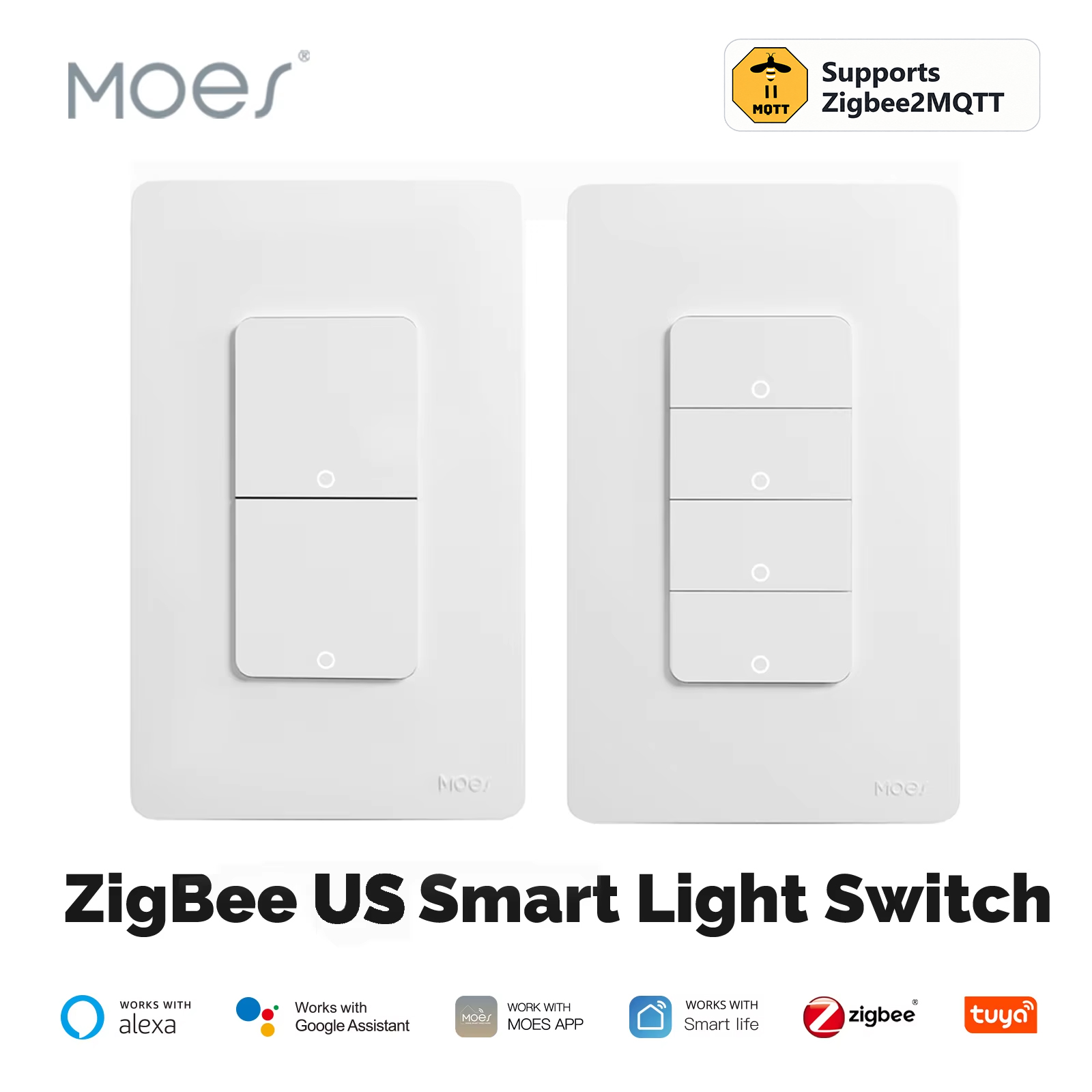 Sonoff Basic - MOES Tuya ZigBee Smart Lichtschalter US